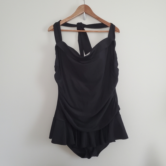 Black Bathingsuit Plus Size 20W - Picture 1 of 4